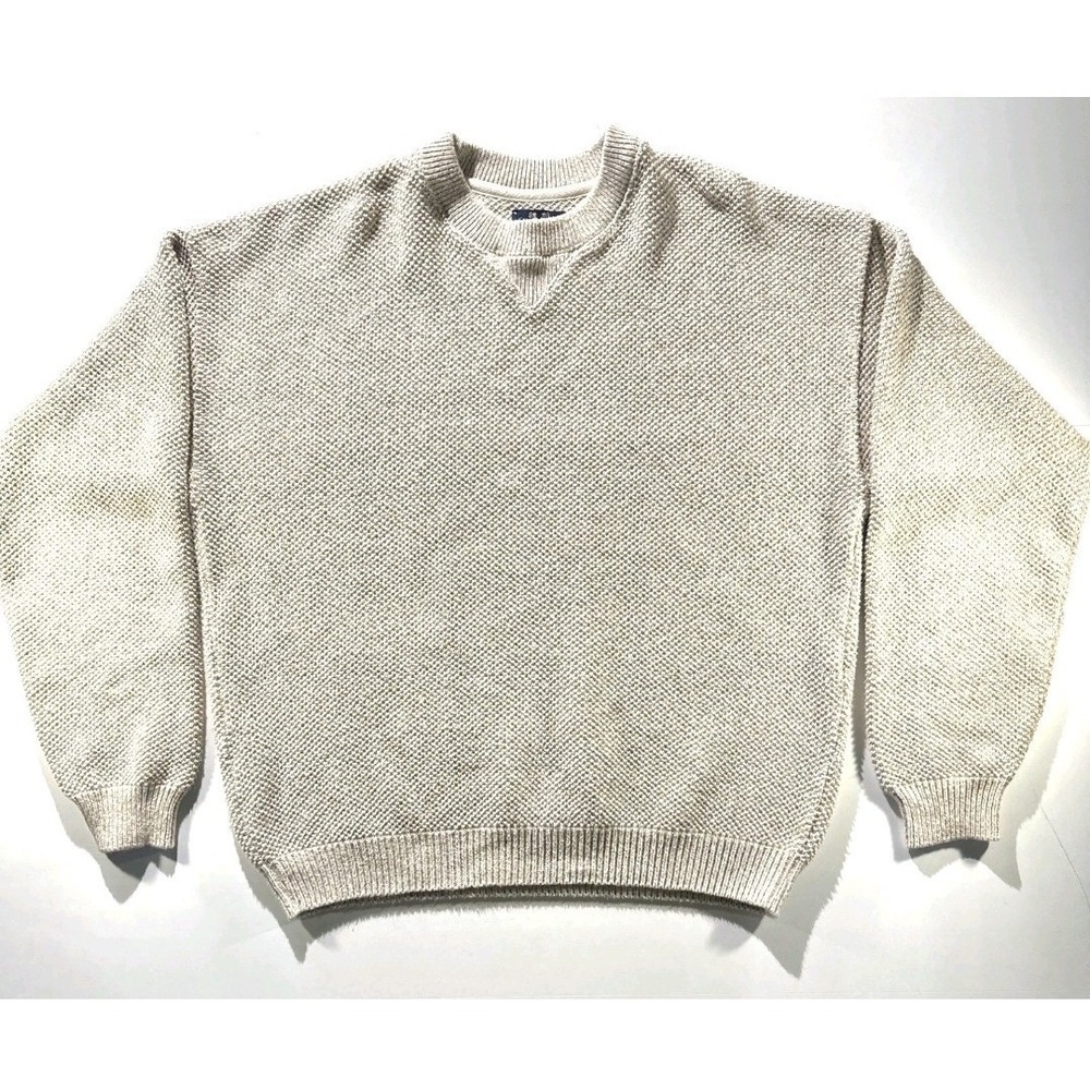 Vintage 90s Willis & Geiger Sweater Mens Small 100% Cotton Made in USA Preppy